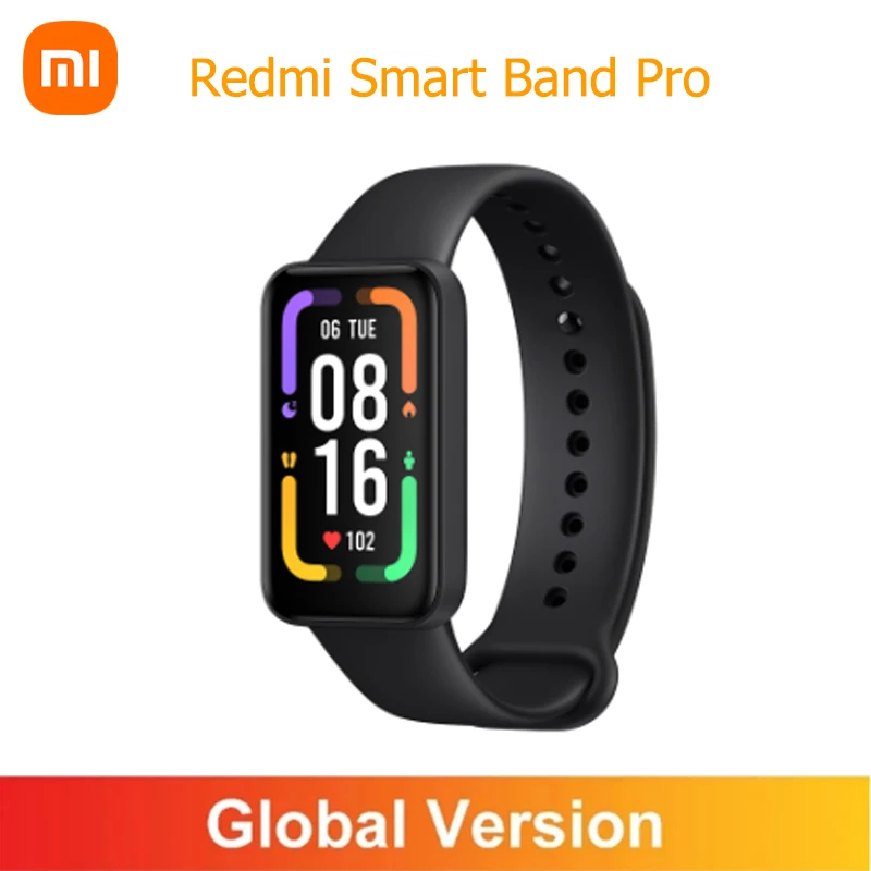 

Global Version Xiaomi Redmi Smart Band Pro Mi Bracelet AMOLED Screen Blood Oxygen Fitness Sleep Tracking 5ATM Waterproof