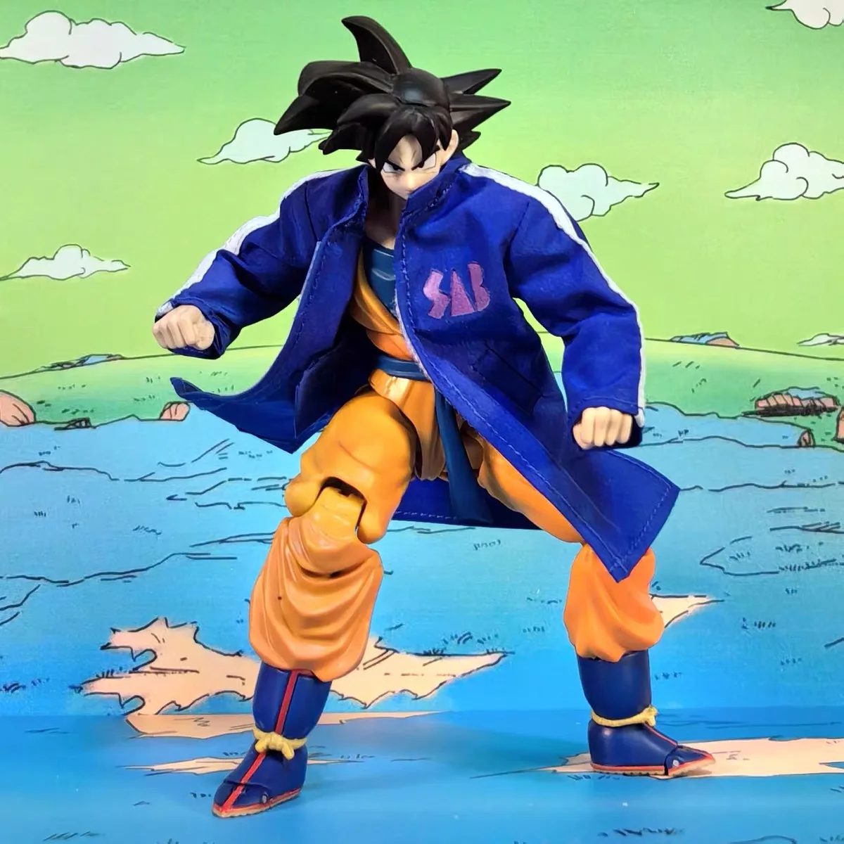 Фото Dragon Ball Super: Broly S.H.F. Сменная куртка для Сон Гоку и Вегеты, аниме-фигурка, одежда, аксессуары, игрушка, со встроенной проволокой №2