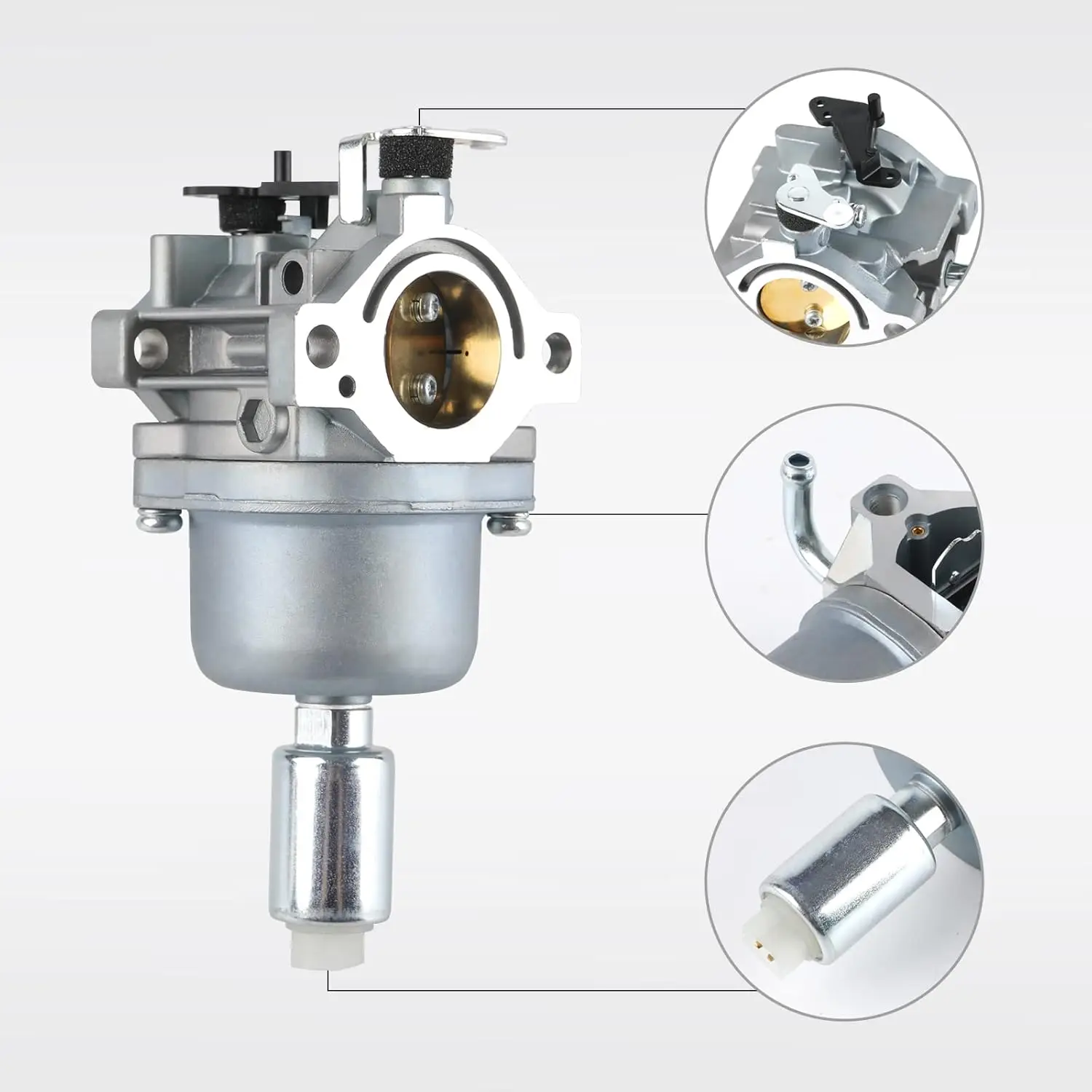 Фото Карбюратор для Briggs Stratton 594601 796587 591736 19-21HP, для тракторов-газонокосилок Craftsman Nikki №5