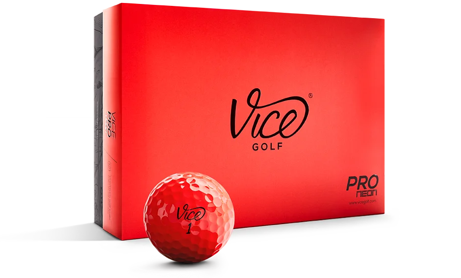 Pro Balls, Neon Red, 12 Pack