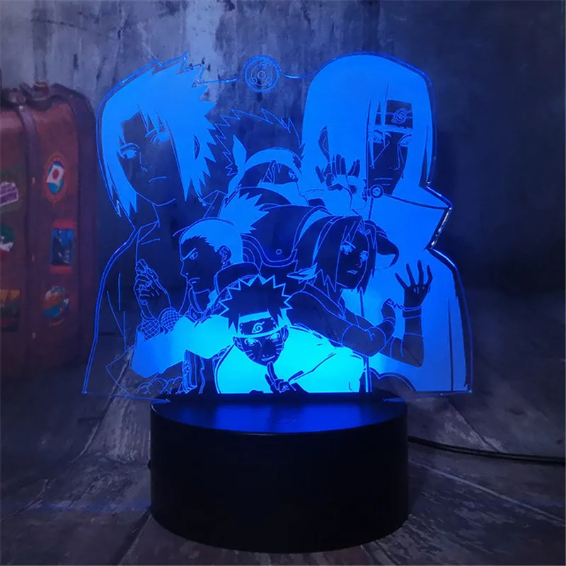 3D ночной Светильник HY Trio USB зарядка сенсорный выключатель лампа 7 красочный