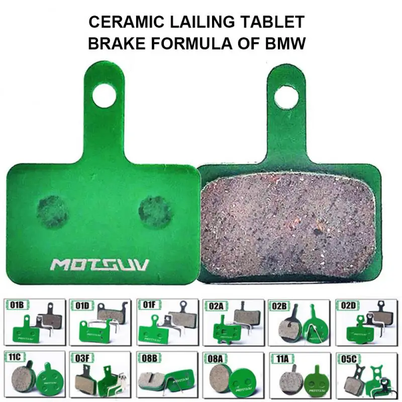 

2pair(4pcs) Of Green Ceramic Bicycle Hydraulic Disc Brake Pads , Shimano SRAM Avid Hayes Magura Cycling Road Bike Pads