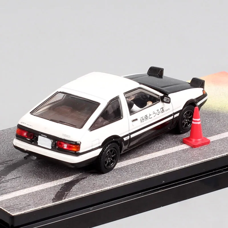 Масштаб 1:64 Mini Toyota Sprinter Trueno GT APEX AE86 Takumi Fujiwara Модель автомобиля Литье под давлением