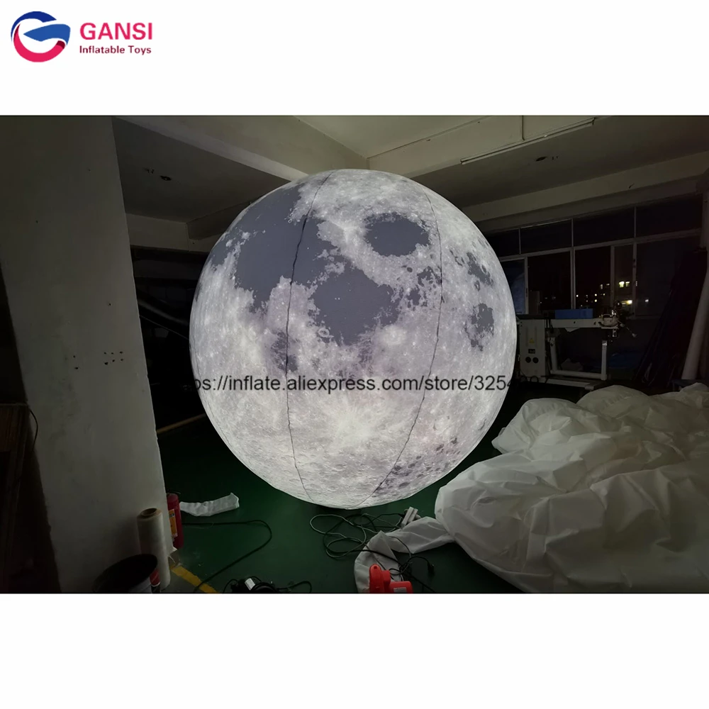 2021 наружный надувной шар Луна светодиодная лампа гигантский в виде Луны для