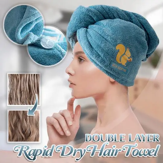 

Double Layer Rapid Dry Hair Towel