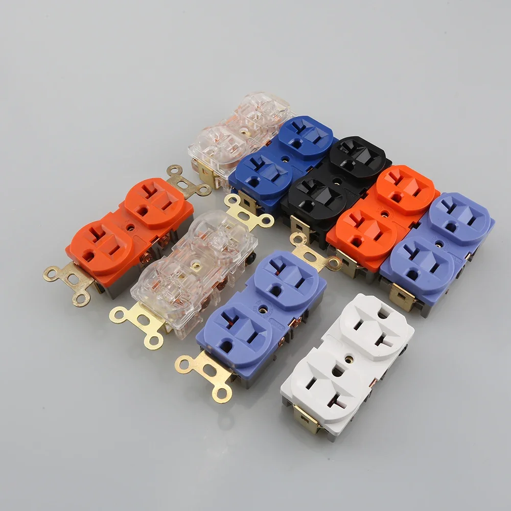 2 шт./4 шт. Audiocrast США дуплексные розетки переменного тока настенная розетка