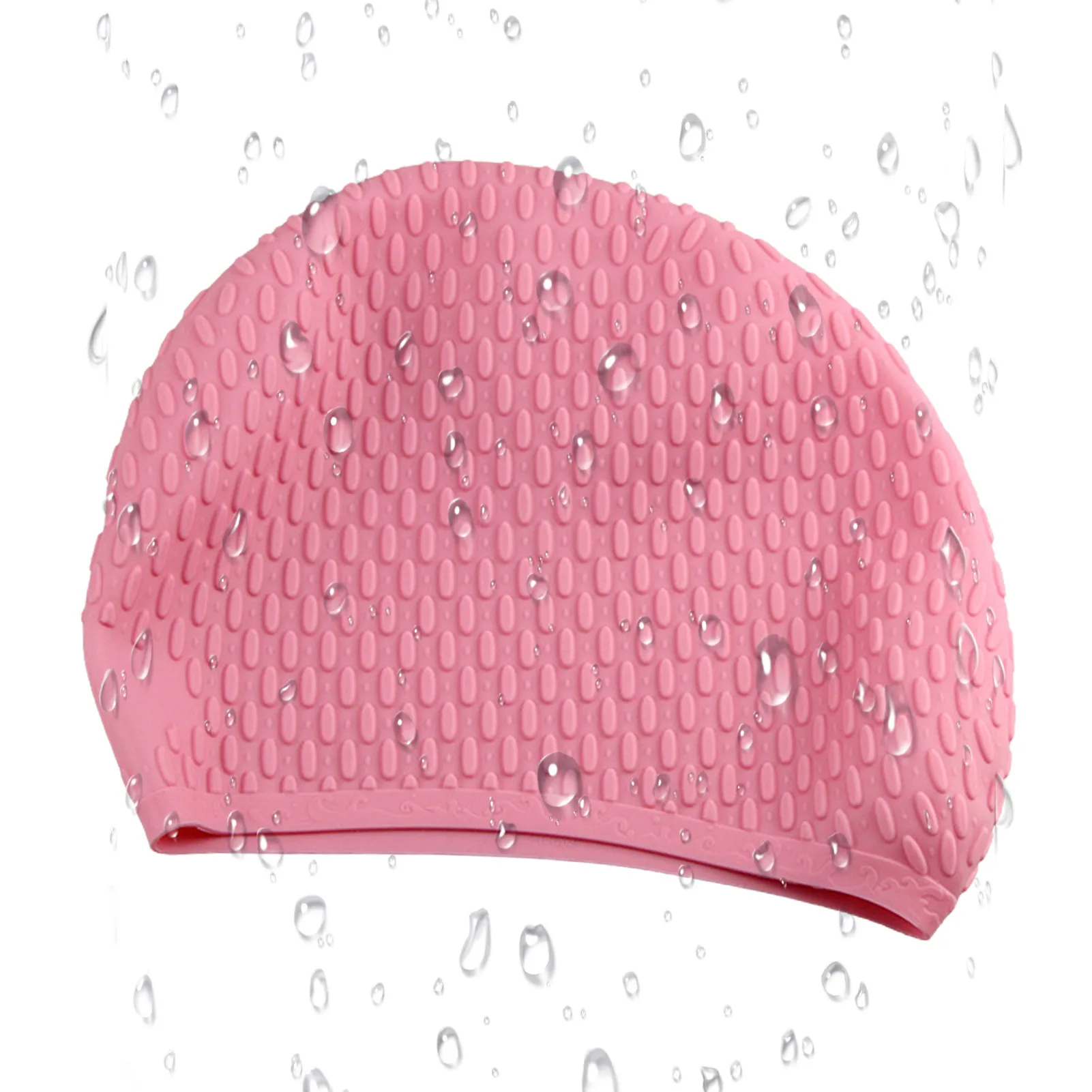 

Силиконовая шапка для плавания для взрослых, нескользящая шапка для плавания для женщин, Нескользящие шапки для плавания, защита ушей, сили...