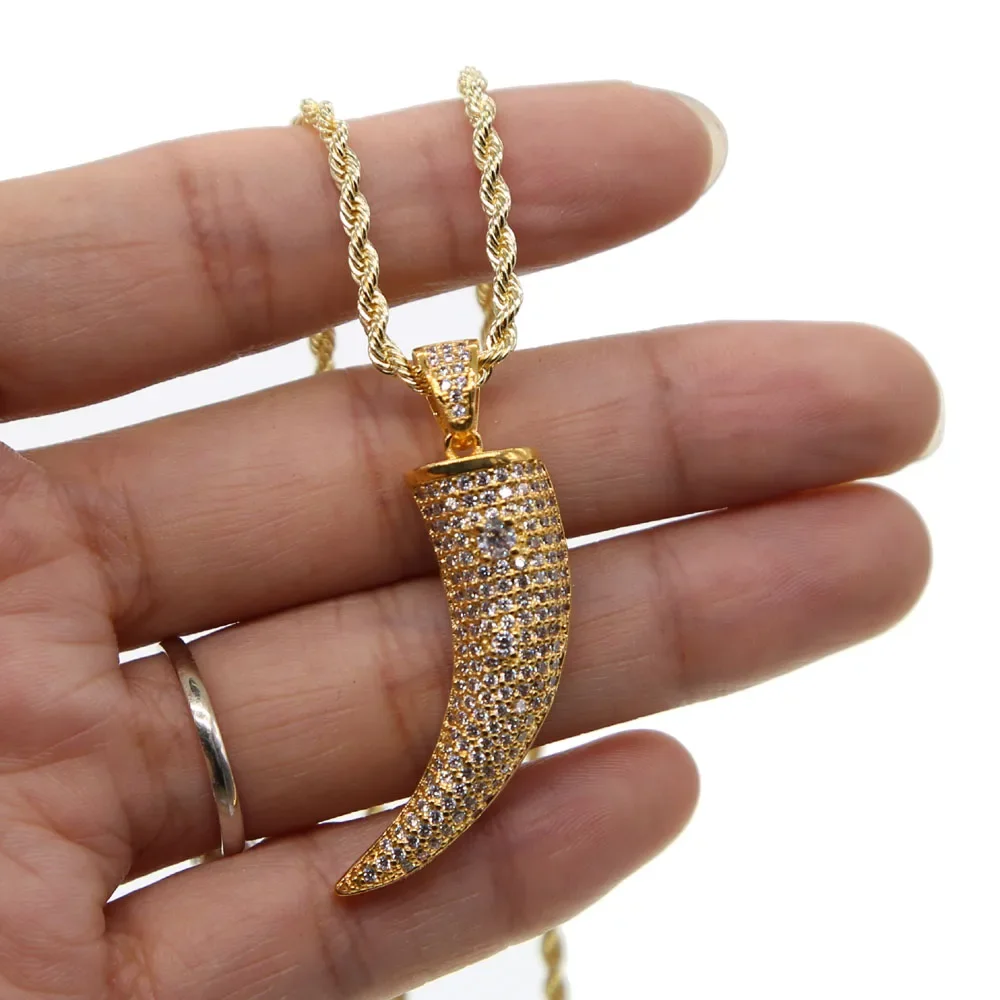 Золотое ожерелье с фианитами sdzstone