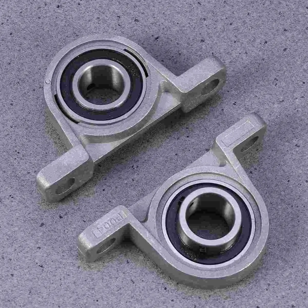 

2pcs Vertical Seat Belt Bearing Pillow Block Flange Bearing 20mm Inner Diameter KP004 Zinc Alloy (Silver)