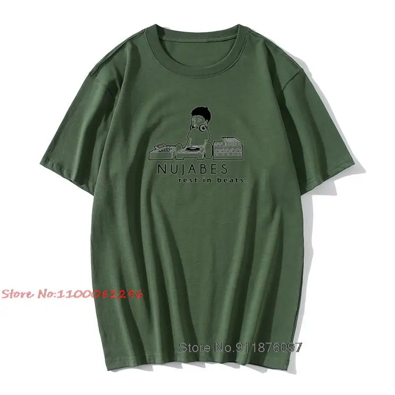 

Samurai Champloo T Shirt Nujabes T-Shirt 100% Cotton Graphic Tee Shirt Big Size Fun Short Sleeve Male Basic Tshirt
