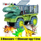 Игрушечный автомобиль-Динозавр для детей, большая Инженерная модель автомобиля, обучающая игрушка, транспортное средство, игрушка для мальчиков и девочек с динозавром в подарок