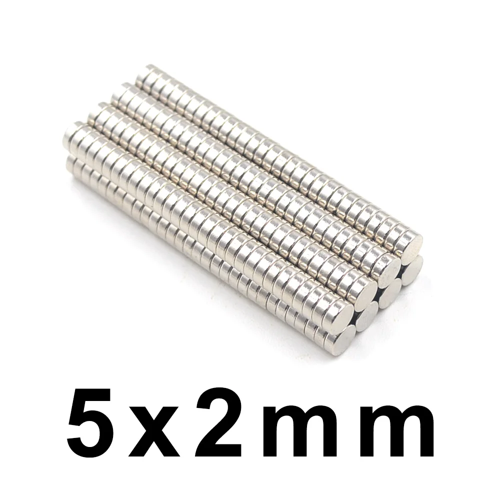 

10/50/100/Pcs 5x2mm Super Powerful Strong Bulk Round NdFeB Neodymium Disc Magnets Dia N35 Rare Earth Magnet 5*2