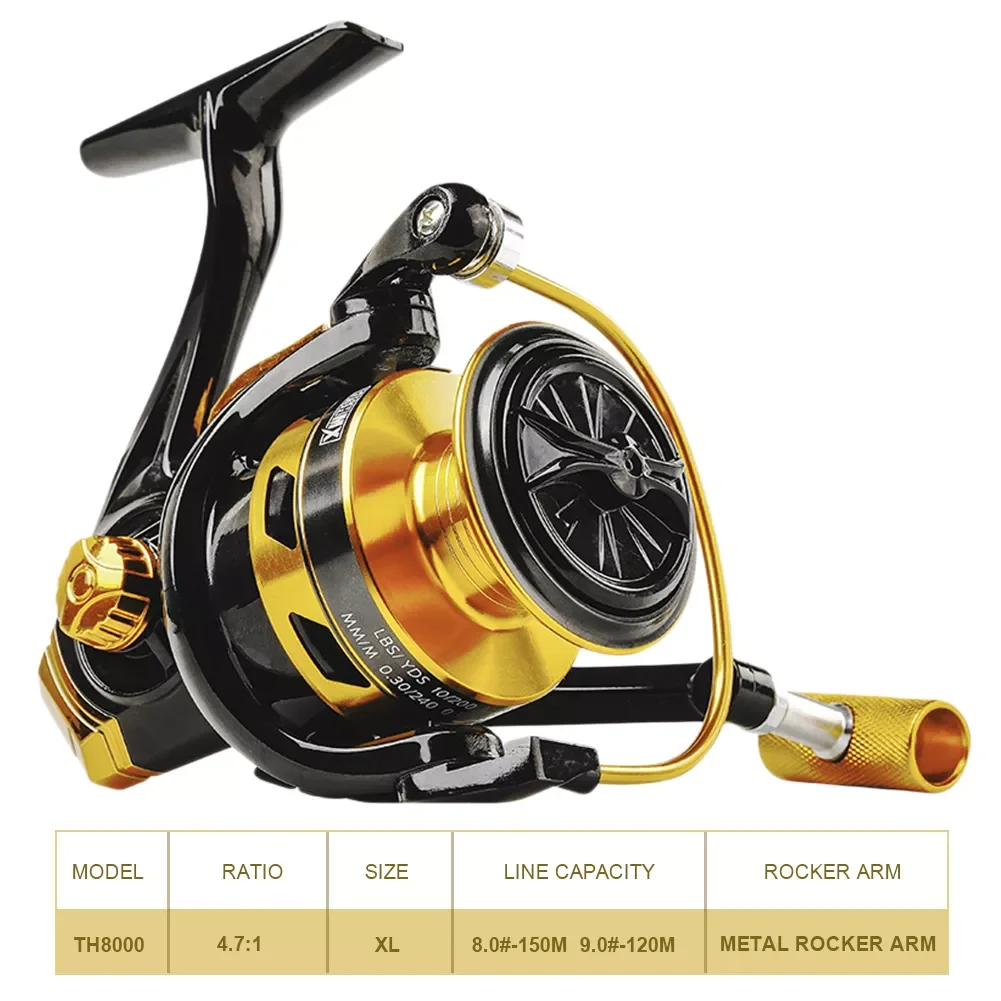 

Фрикционная металлическая Рыболовная катушка, максимальное усилие фрикциона 10 кг, 5,2: 1, высокоскоростные спиннинговые Катушки для карпа, фр...