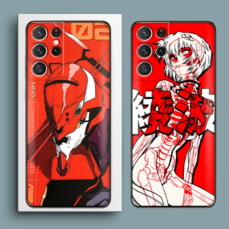 

Neon Genesis Evangelion EVA Phone Case For Samsung Galaxy S22 S21 S20 Ultra FE 5G S22 S10 10E S9 Plus Funda Silicone Cover