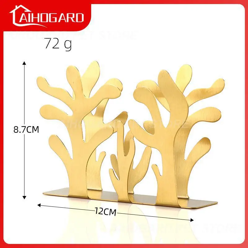 

Stainless Steel Napkin Rack Box Dispenser Tissue Holder Plants Table Decoration