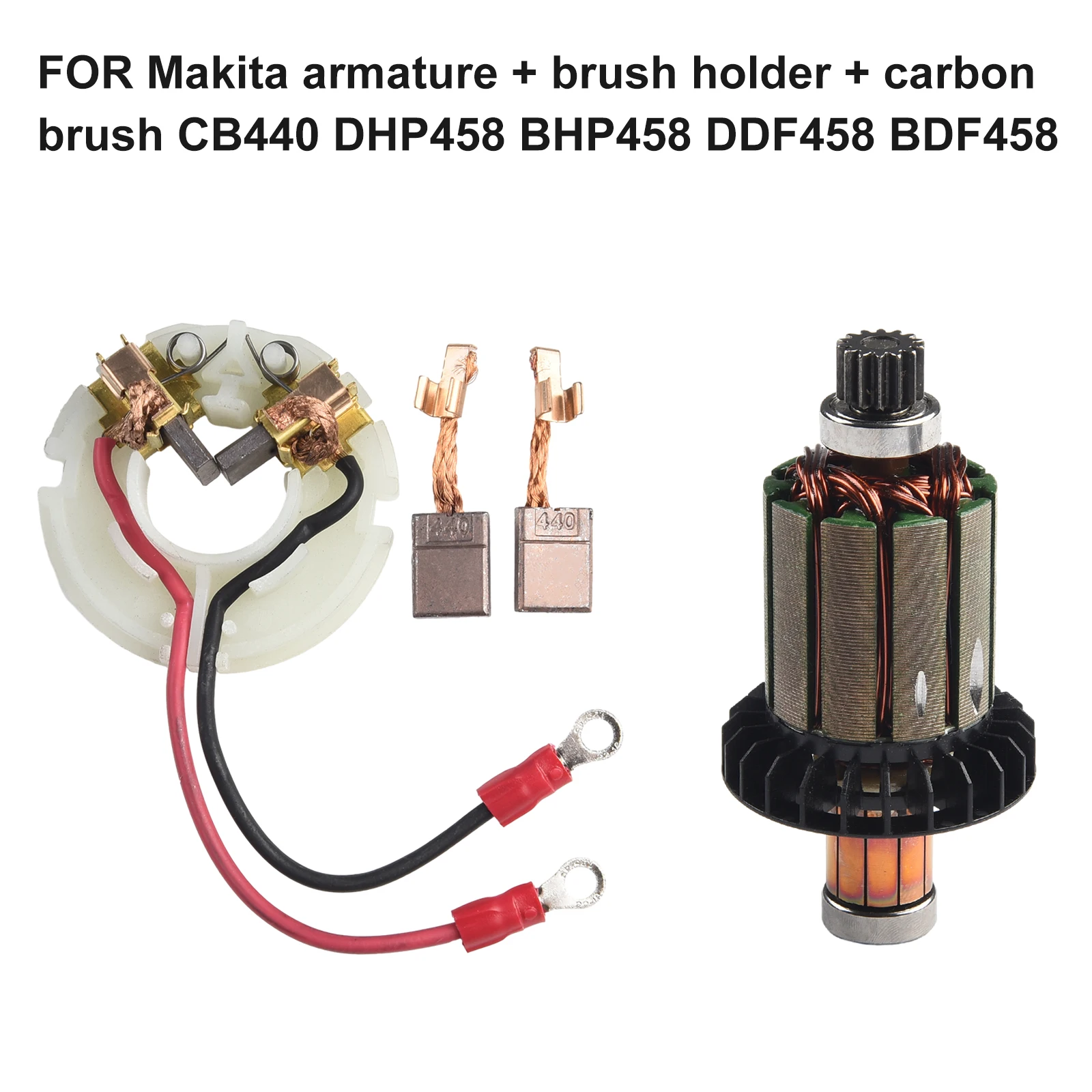 Держатель угольной щетки Armature BHP458 CB440 DHP458 4 шт. 9556 BDF458 9557 9557NB Угловая шлифовальная