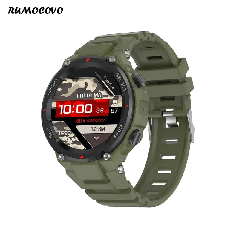 RUMOCOVO®Смарт-часы мужские с компасом 1 45 дюйма 550 мАч