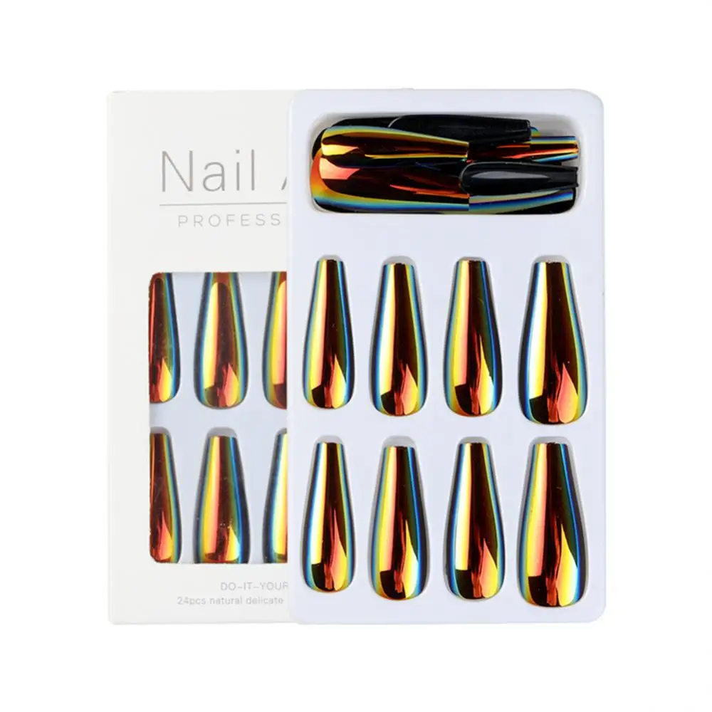 

European And American Length Nail Sticker Fake Nail Art False Nails Armor Ins Style Nail Nail Tablets Nail Art Long