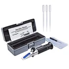 Рефрактометр Пиво Вино Измеритель алкоголя 0-80% Brix Wort ATC Ручной инструмент Ареометр Концентрация спирта Тестер Рефрактометр