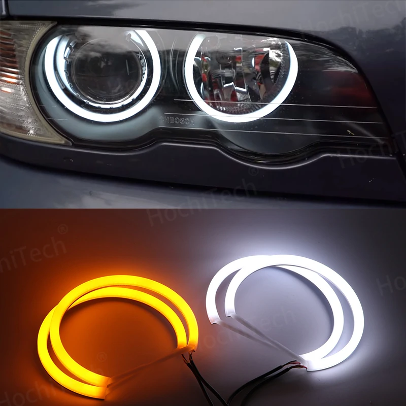 Per Bmw Serie 3 E46 316I 318I 320D 323I 328I 330I 325Xi 330D 1998-2005 Eccellente Led Cotton Angel Eyes Halo Rings Luce Diurna