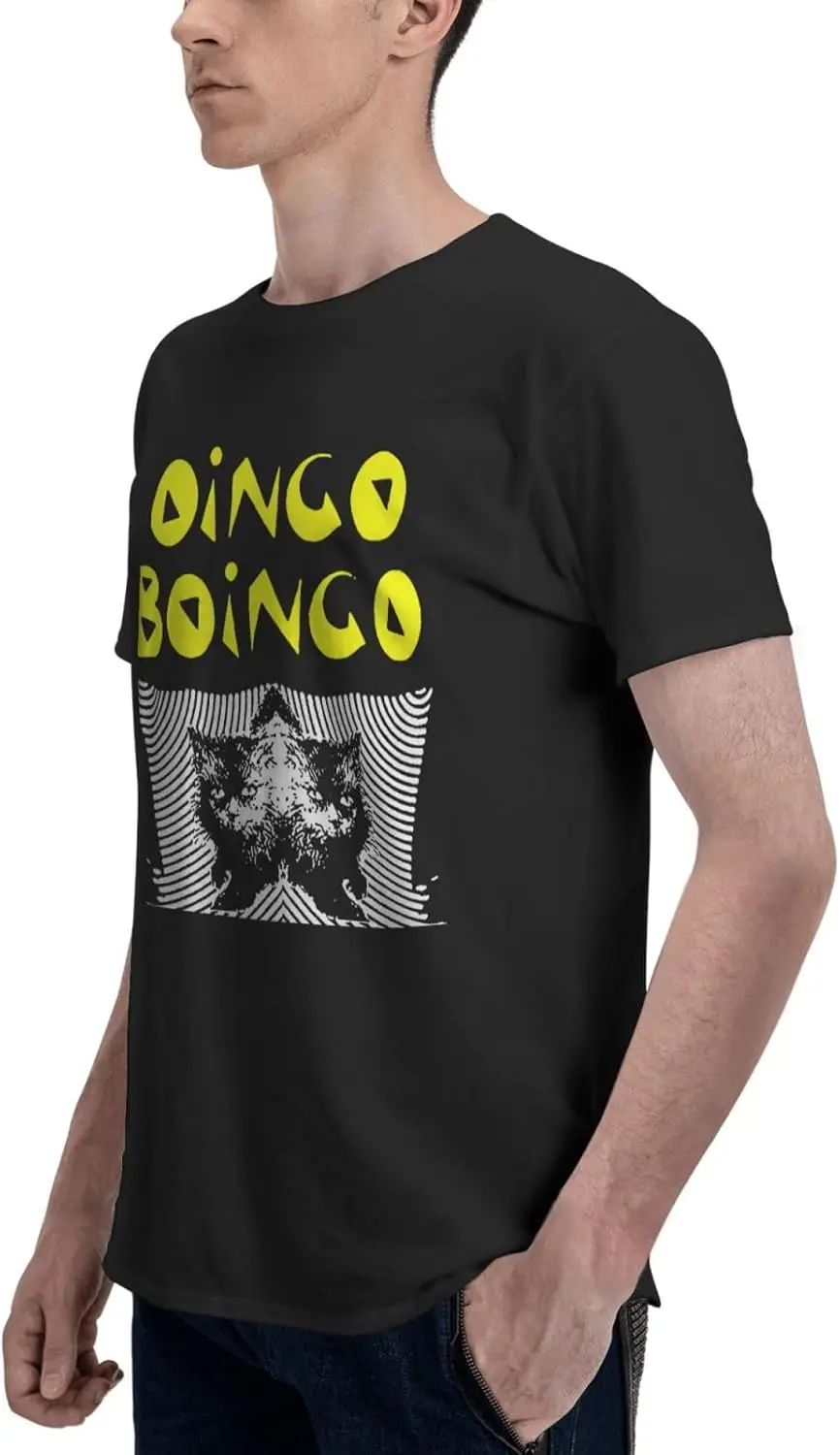 Футболка Oingo Boingo мужская с круглым вырезом удобная хлопковая рубашка коротким