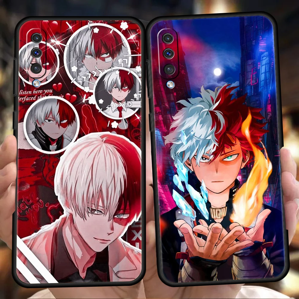 

Shoto Todoroki Phone Case for Samsung Galaxy A12 A22 A10 A20 A30 A40 A42 A50 A52 M12 M22 M31 M33 Shockproof Soft Shell Fundas