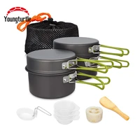 camping equipment outdoor portable pot set picnic set tableware camping gear camping pot hiking appliance