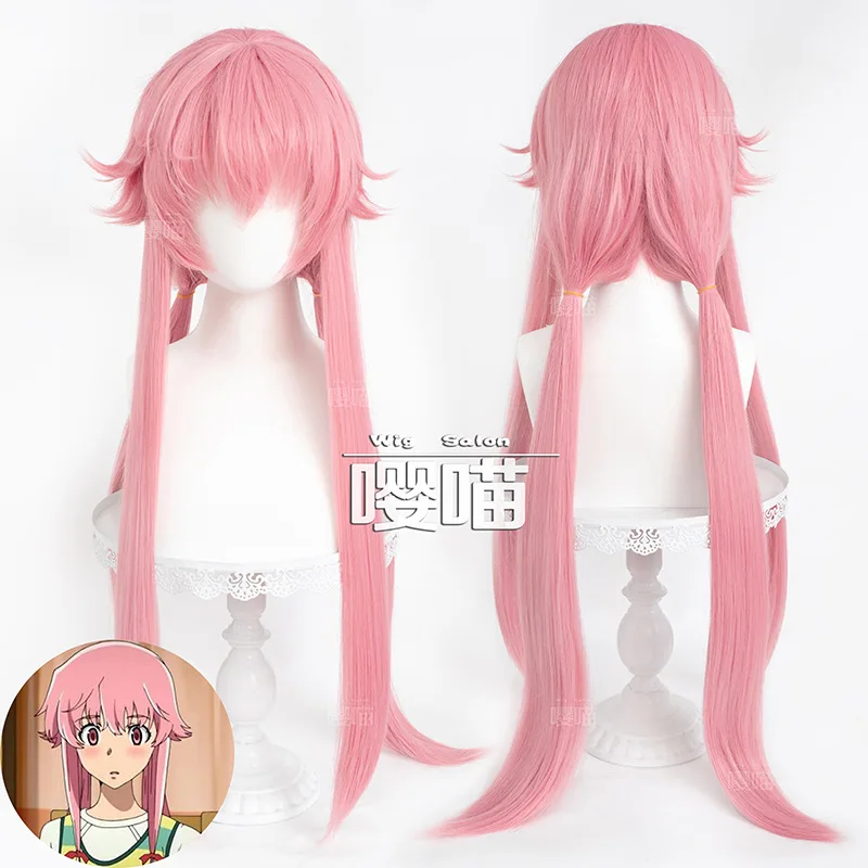 Аниме Парик Дневника будущего Yuno Gasai Синтетические парики Термостойкие волосы