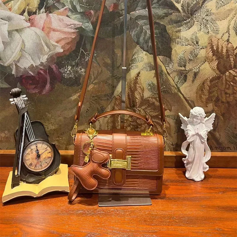 Solid Color Small Square Bag For Ladies Famous Brand Designer Purses And Handbags 2023 New Fashion Single Shoulder Messenger Bag