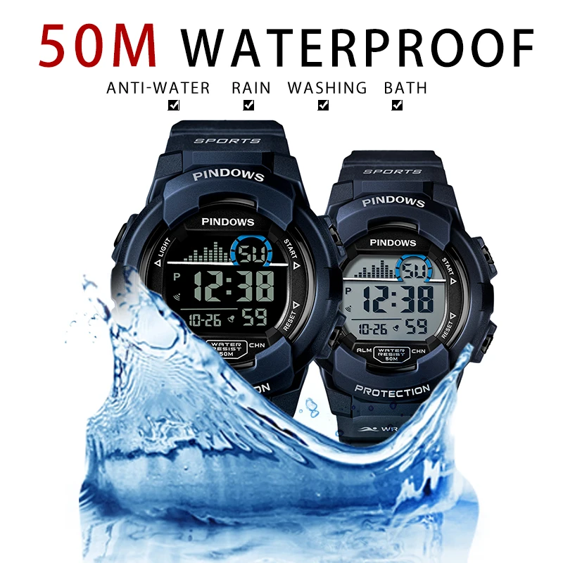Digital Couple Wrist Watches Waterproof Paired Sport Watch Sets Lover Gift Item Original Brands Women Electronic Hand Clock Men
