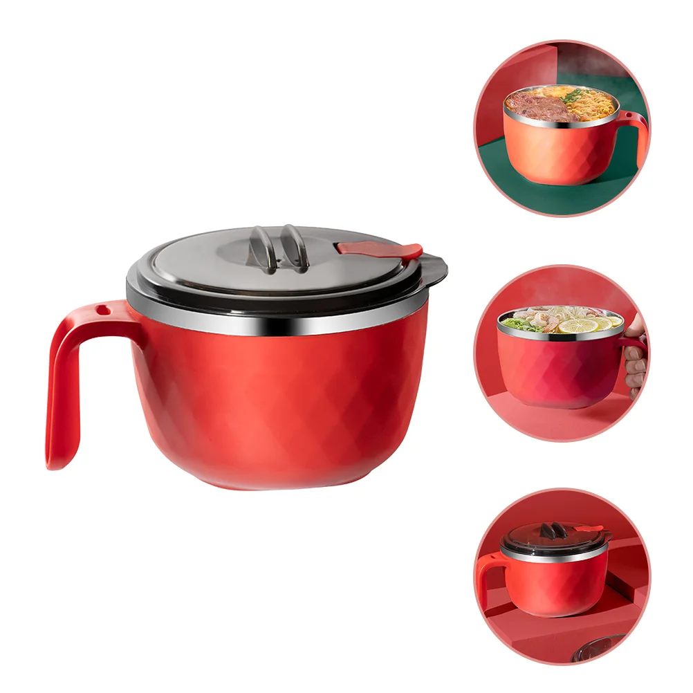 

Instant Noodle Bowl Stylish Portable Practical Lunch Container Food Box Soup Bowl Instant Noodle Cup