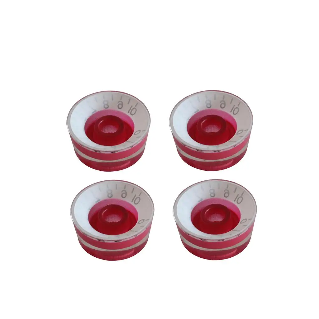 

4pcs Guitar Knobs for Electric Guitar Accessories Red