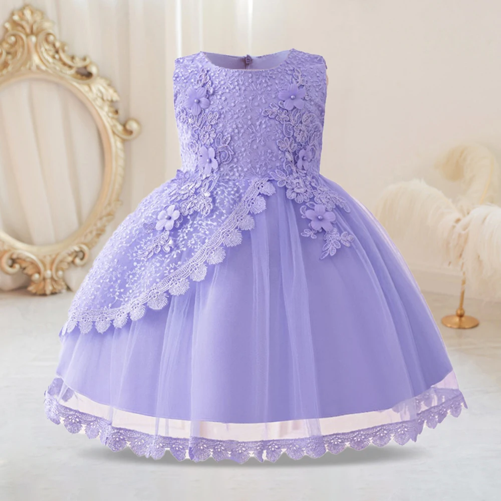 Платье принцессы для новорожденных девочек детское платье на день рождения