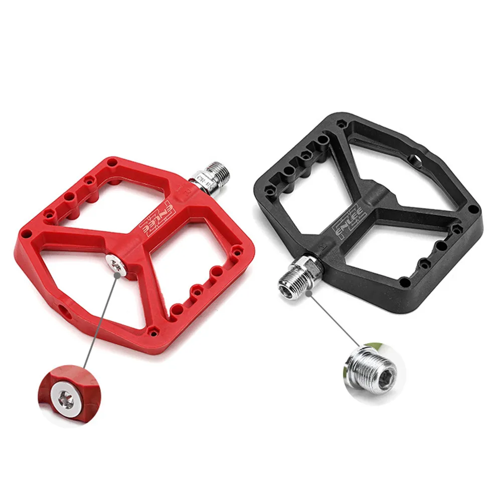 

1 Pair MTB Mountain Bike Bicycle Nylon Pedal Fiber Pedals Widening Pedal For 9/16" Spindle Cycling Accessories Bicycle Parts