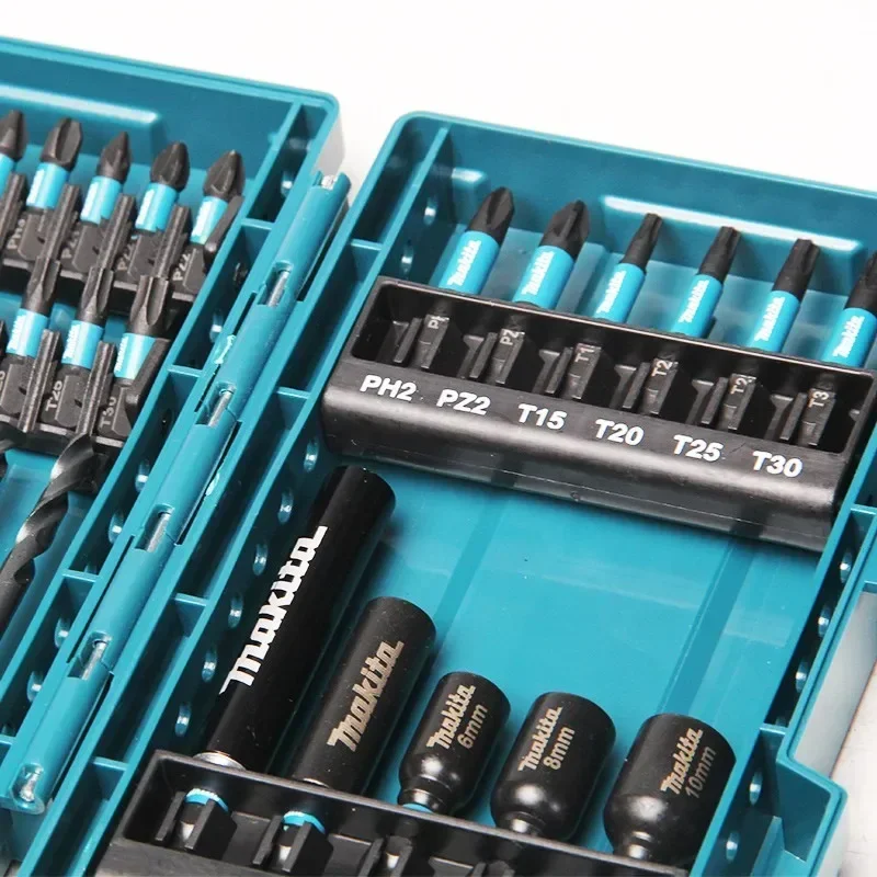 Для Makita E-06622 33Pcs Impact Vis Bit Set Многофункциональный Электрический Manchon Noir Métal Metal Perceuse