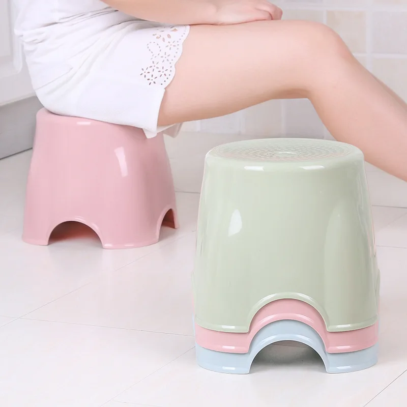 

Household plastic stool thickened adult shoe stool living room children's stool round stool children's furniture bathroom stool