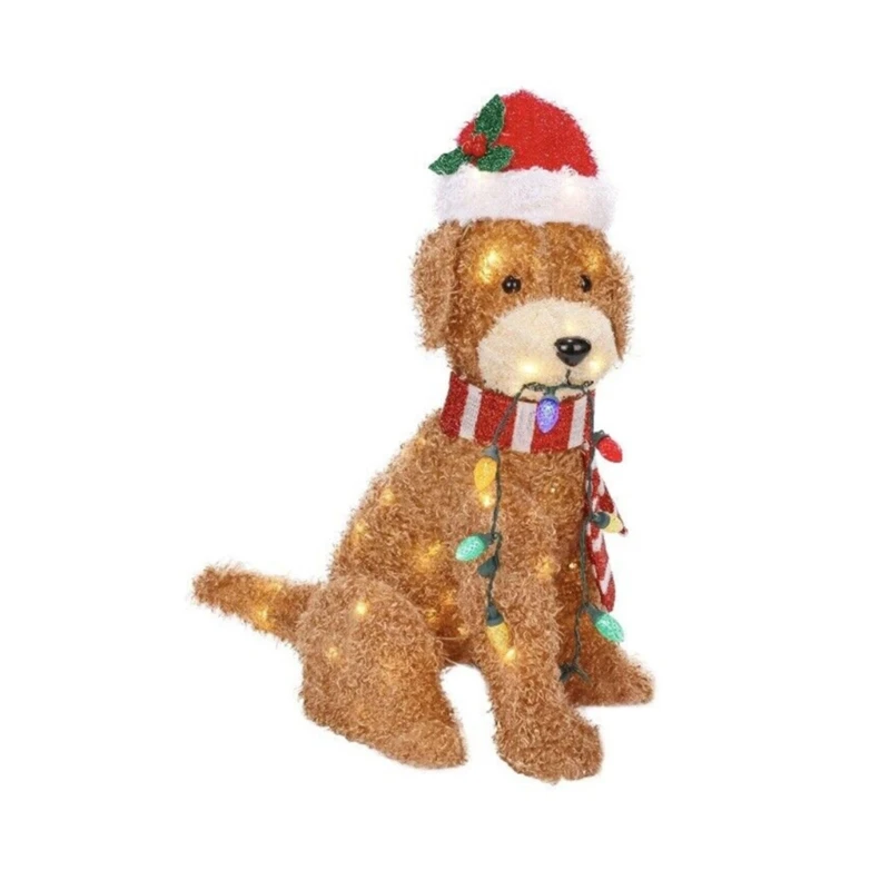 

Festive Outdoor Garden Puppy Floor Lights Cute Dog String Lights Led Animal Lamp Wire Fairy String Light for Children