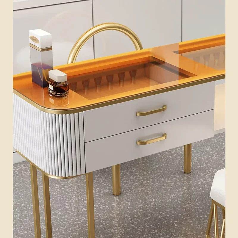 Простой профессиональный стол для ногтей современный роскошный маникюрный