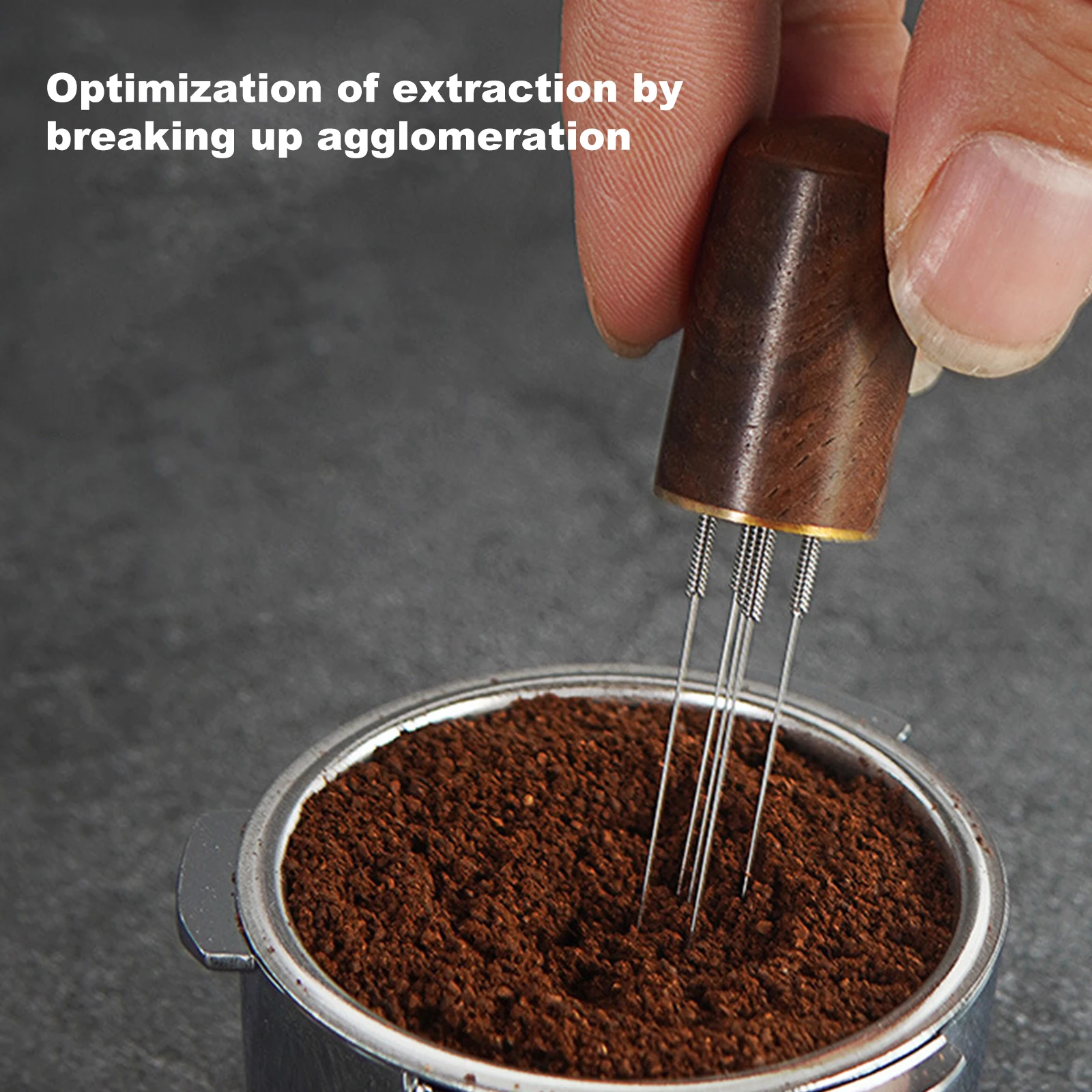 Темпер для кофе эспрессо из нержавеющей стали с плоским основанием мешалка