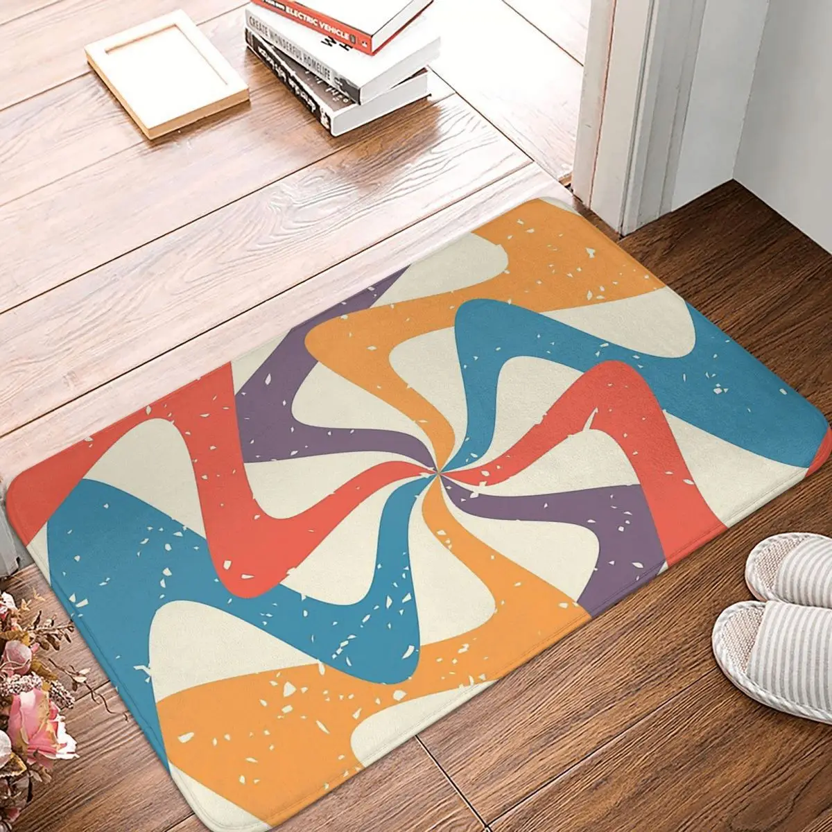 

Bedroom Mat Retro Style Background With Grunge Texture Doormat Kitchen Carpet Entrance Door Rug Home Decoration