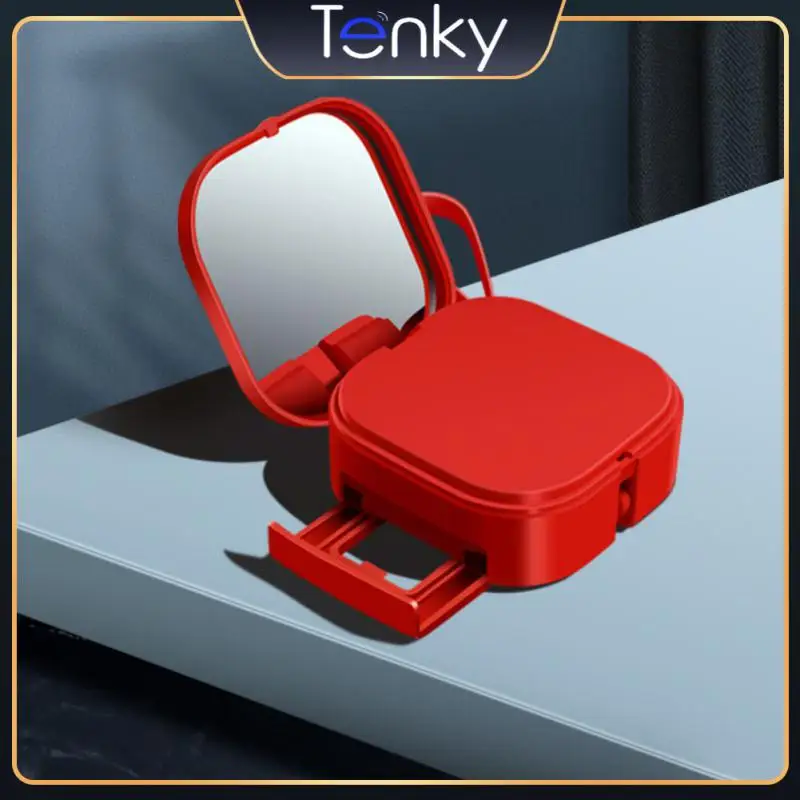 

1 M Mobile Phone Bracket O Multi-function Data Transfer Smartphone Mount 3 In1 With Makeup Mirror Phone Accessories Portable