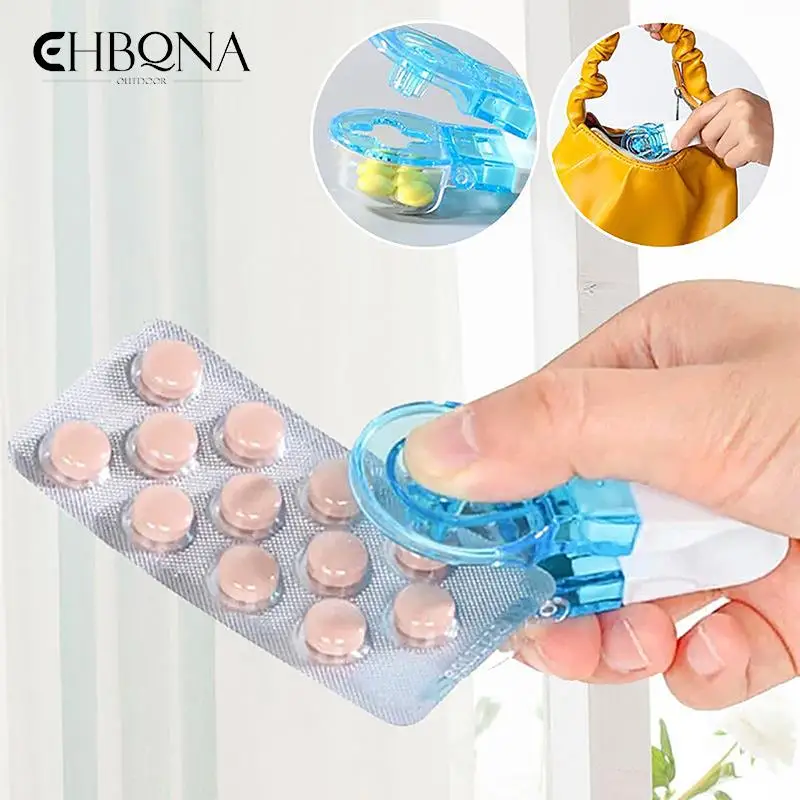 

Portable Pill Taker No Contact Easy To Take Out From Package Tablets Blister Pack Opener Pill Dispenser Storage Box Outdoor Tool