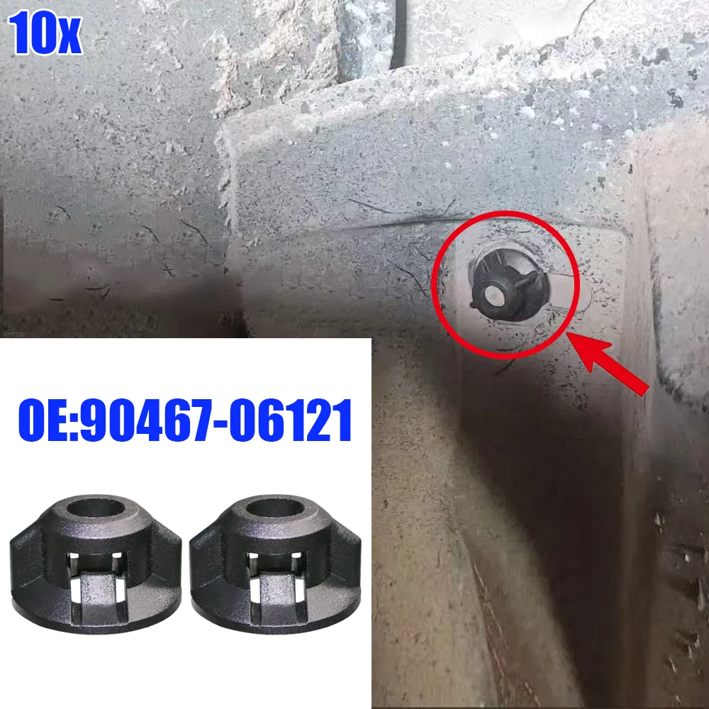 

10x для Toyota Camry Mark Prius Land Cruiser Prado 90467-06169 Автоподкладка крыла Винт Гайка Крепежные зажимы Аксессуары для интерьера