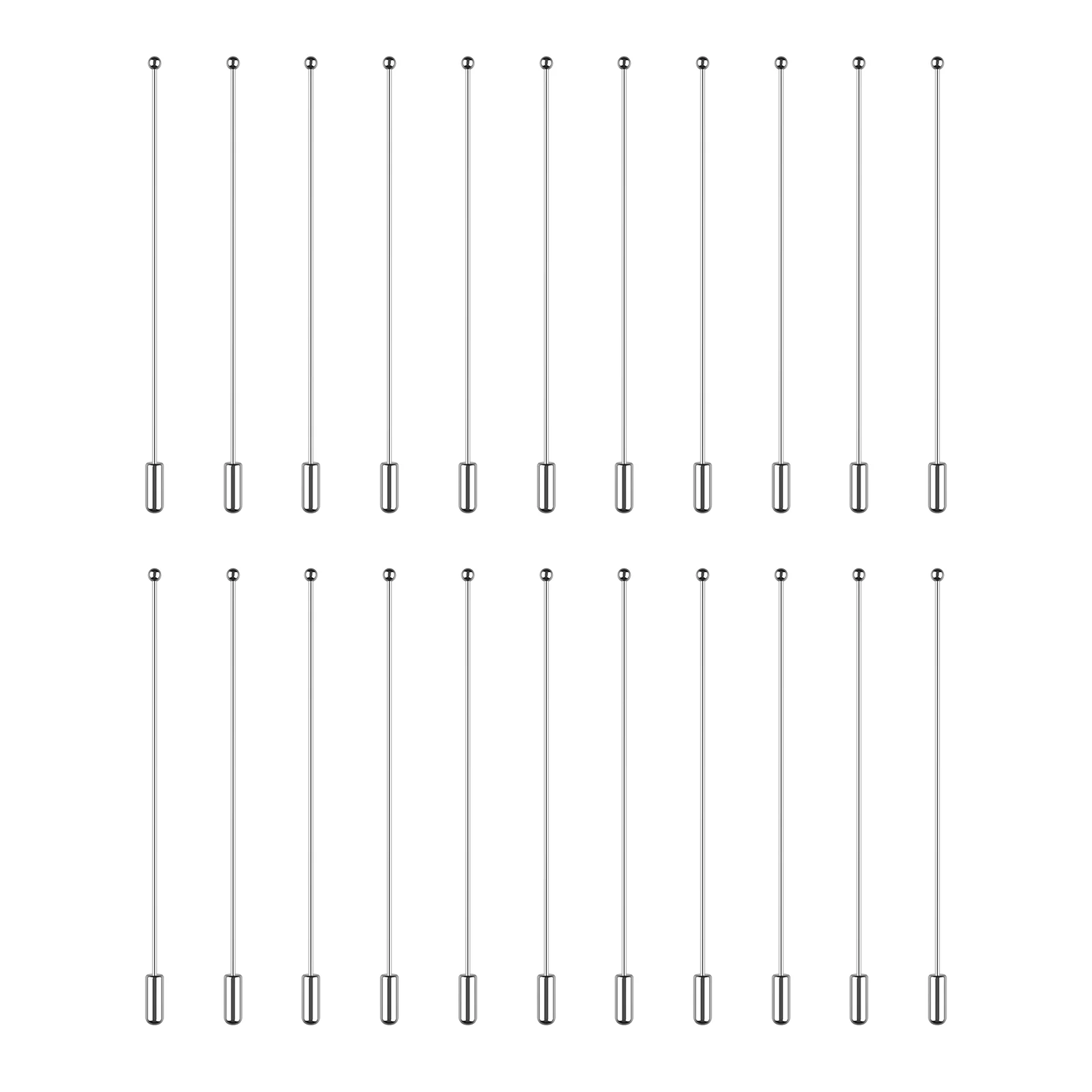 

20pcs Copper Lapel Stick Pin Lapel Dress Brooches Hat Pin Stick Safety Pin for Jewelry Making Craft