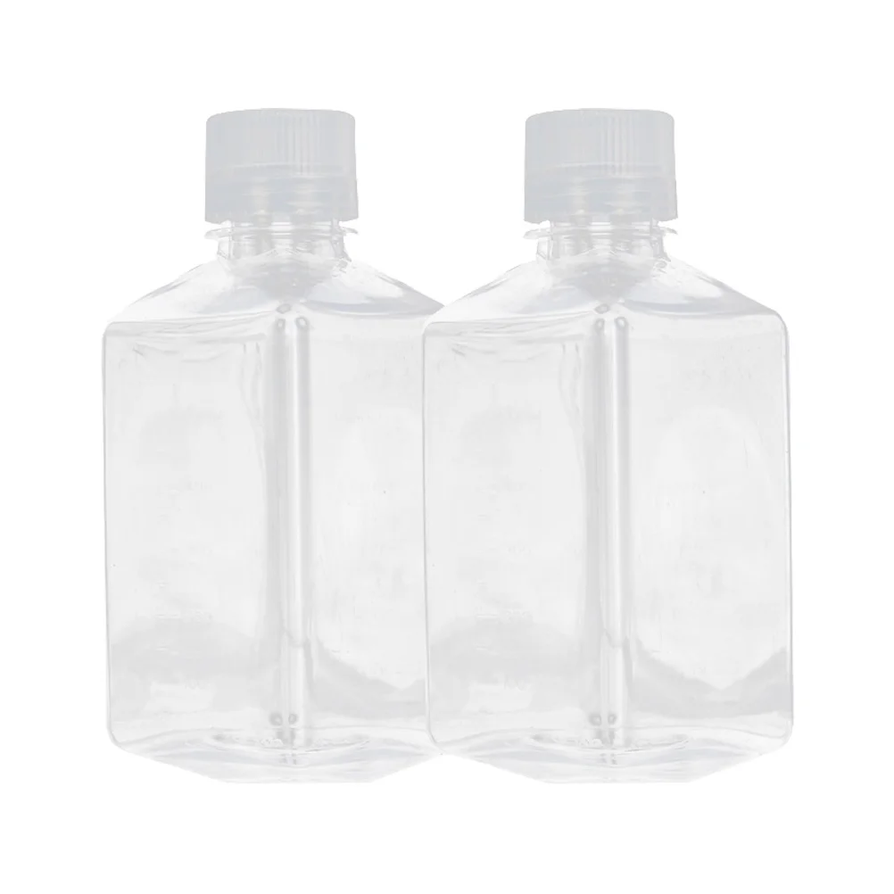 

2 Pcs Serum Bottle Reagent Vial Sample Sealing 125ml Plastic To Go Containers Plastic Storage Containers