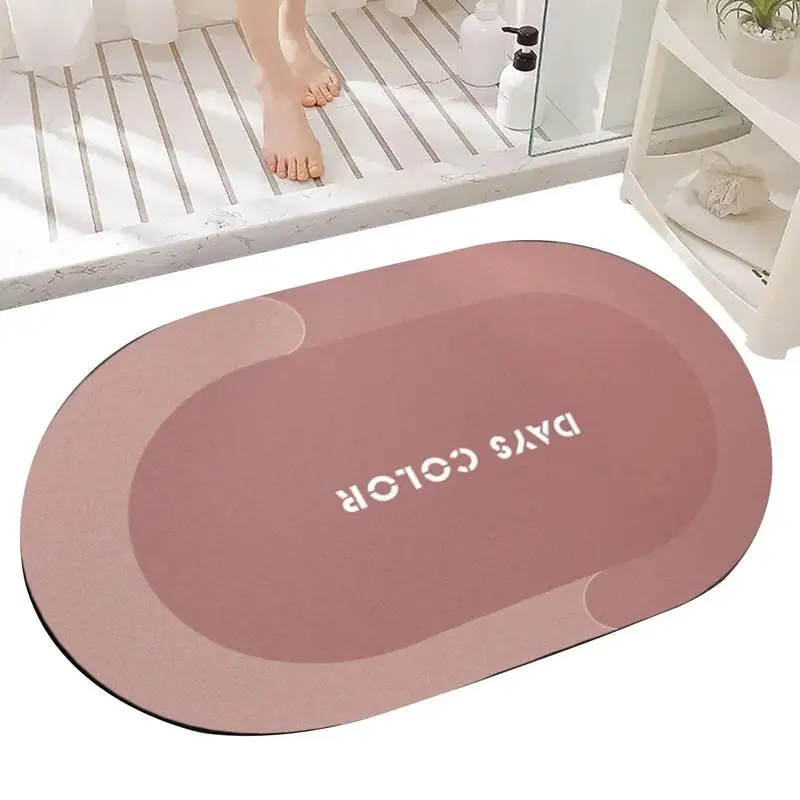 

Diatomite Stone Bath Mat Absorbent Bath Mat Quick Drying Shower Mat Smooth Diatomite Bath Mat In Multicolor For Bedroom Doorway