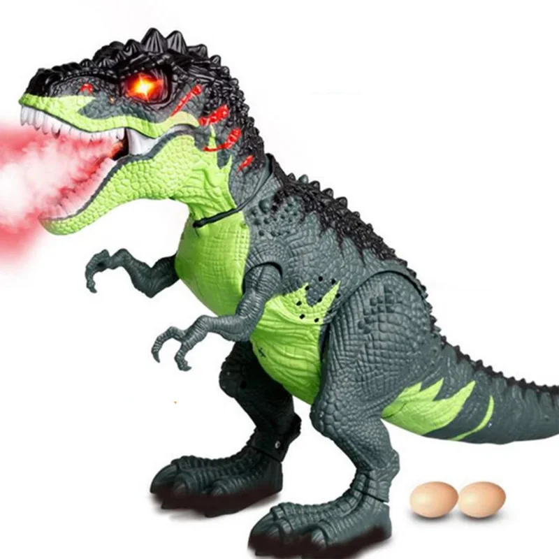 

Motor-driven Dinosaur Toys Electric Spray Projection Tyrannosaurus Rex Dinosaur Model Simulation Lay Eggs Animal Model Toys