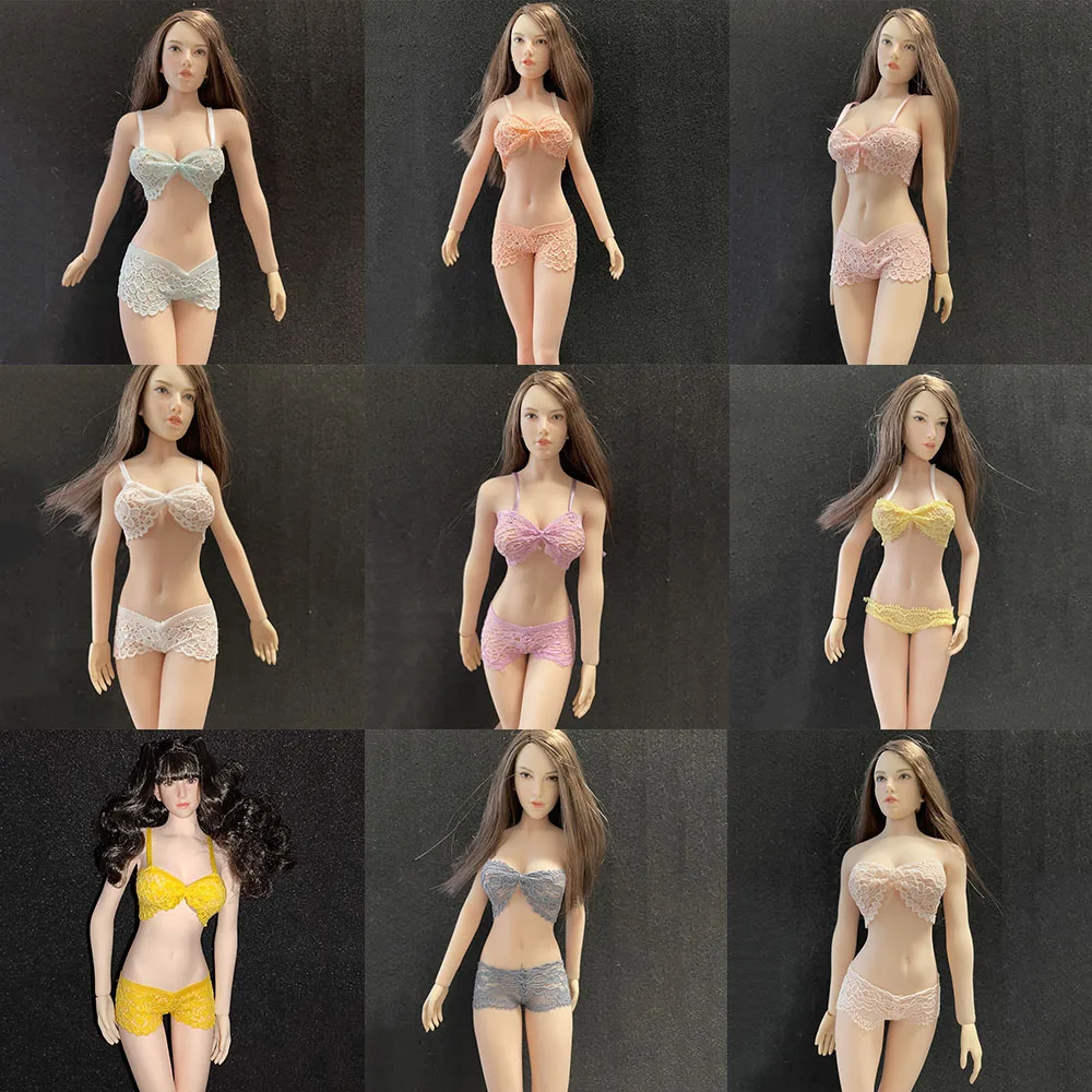 

1/6 Female Sexy Lace Bra Briefs Underwear Set for 12 inches TBL JIAOU DOLL Action Figures Body Model