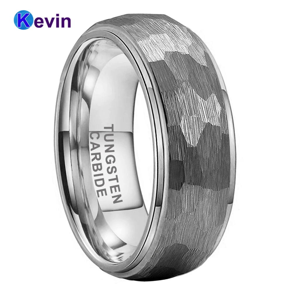 Кольцо-молоток 6 мм 8 для мужчин и женщин вольфрамовое обручальное t-образное