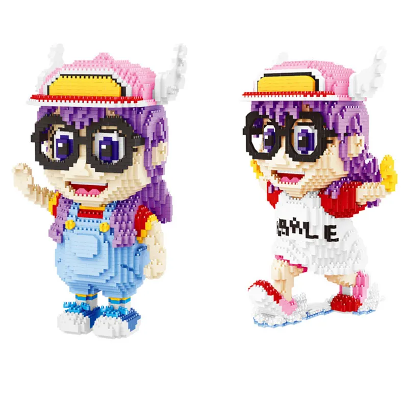 Anime Dragon Ball Z Dr. Slump Arale Building Blocks Q Posket Arale Doll Robot Doll Model Toy Boy Girl Gift